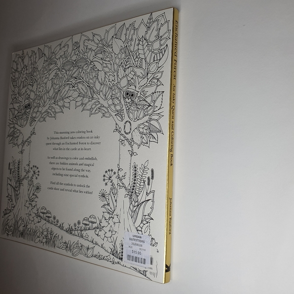 Coloring Book for 12+ - Enchanted Forest by Johanna Basford - New in bag - Picture 7 of 9